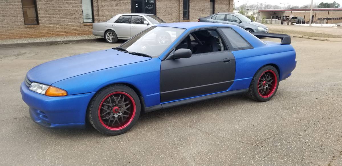 Matte Blue Gtr R32 Skyline